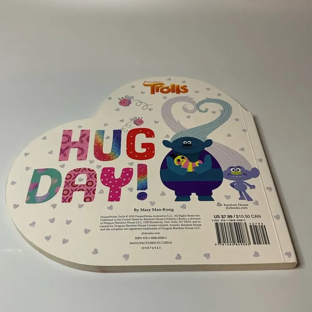 Trolls Hug Day Board Book Valentines Day